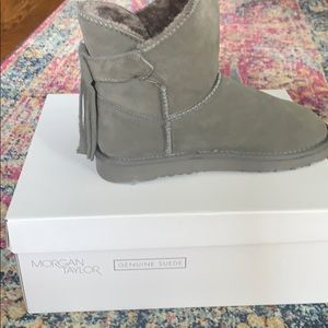 Morgan Taylor suede booties